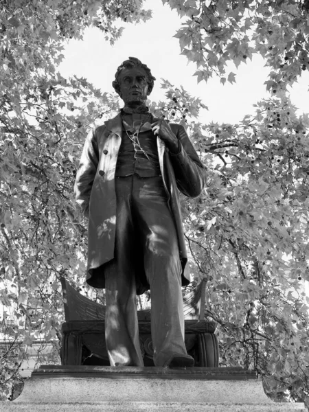 Лондон Великобритания Circa September 2019 Статуя Президента Авраама Линкольна Парламентской — стоковое фото
