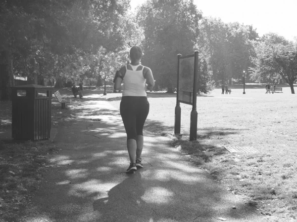 London Circa September 2019 Frau Joggt Auf Primrose Hill Nördlich — Stockfoto