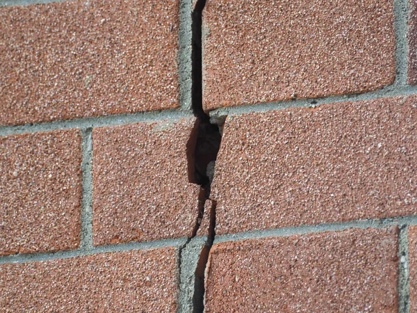 Crack New Home Wall Caused Settling — Stock Photo, Image