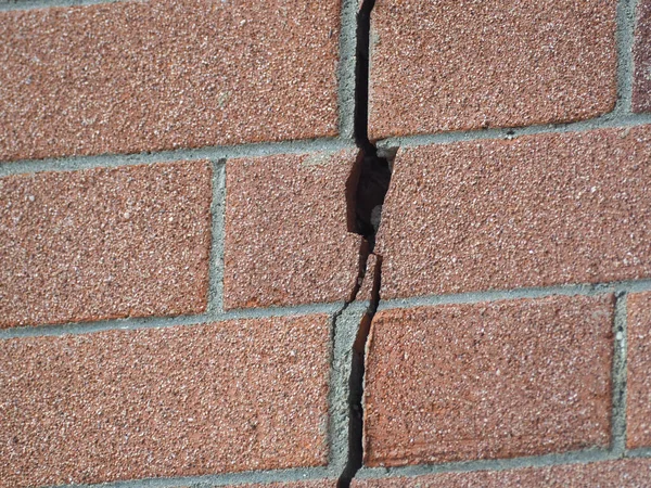 Crack New Home Wall Caused Settling — Stock Photo, Image