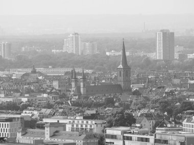 KOELN, GERMANY - CRCA AĞUSTOS 2019: Siyah beyaz St Maria Lyskirchen Kilisesi