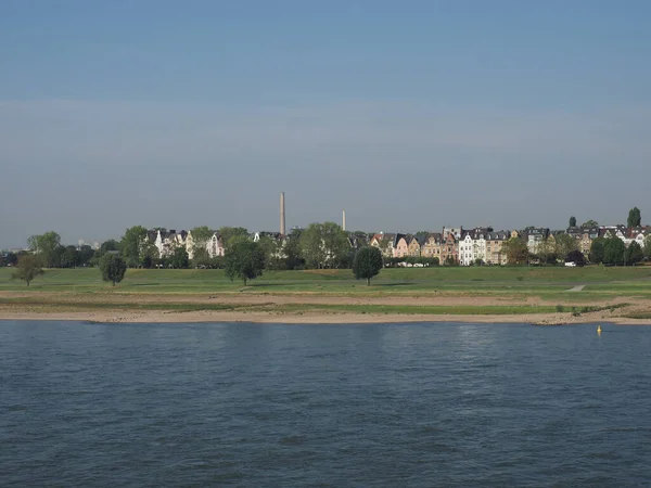 View Rhein Rhine River Duesseldorf Germany — Stock Photo, Image