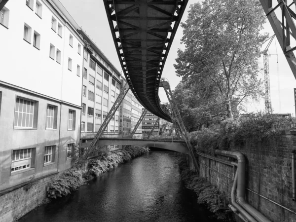 Wuppertal Alemanha Circa Agosto 2019 Wuppertaler Schwebebahn Que Significa Wuppertal — Fotografia de Stock