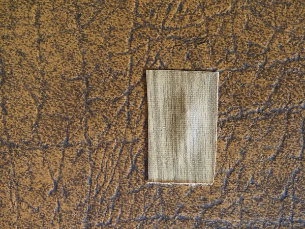 Patched Brown Leatherette Texture Useful Background — стоковое фото