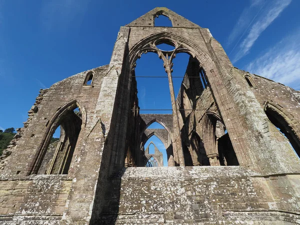 Tintern Circa September 2019 Tintern Abbey Abaty Tyndyrn Welsh Руїни — стокове фото