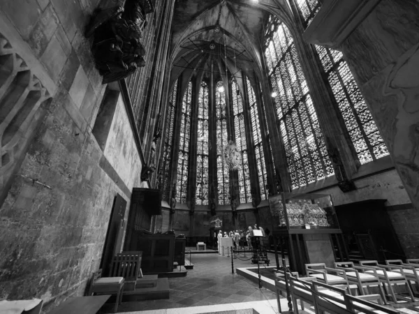 Aachen Tyskland Circa August 2019 Charlemagne Palatinkyrka Aachener Dom Katedralkyrka — Stockfoto