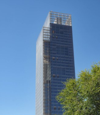 TURIN, ITALY - CIRCA HAZİRAN 2020: Bölge Piemonte gökdeleni Massimiliano Fuksas tarafından tasarlandı