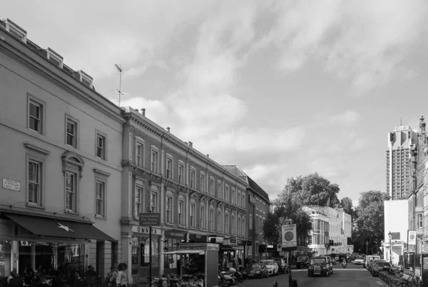 London Circa Wrzesień 2019 Montpellier Street Czerni Bieli — Zdjęcie stockowe