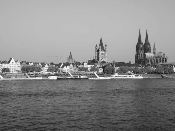 Koeln Deutschland Circa August 2019 Blick Auf Die Skyline Der — Stockfoto