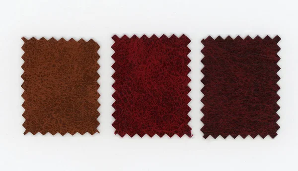 Brown Leatherette Aka Faux Leather Swatch Sample — Stock Photo, Image