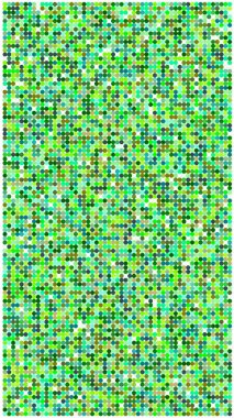 Çemberleri ve beyaz arkaplanı olan soyut minimalist yeşil illüstrasyon