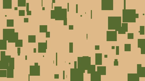 Abstract Minimalist Green Illustration Squares Burly Wood Background — Stock Photo, Image