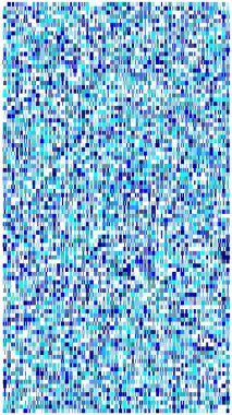 Kareler ve beyaz arkaplan ile soyut minimalist mavi illüstrasyon