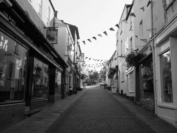 Chepstow Circa September 2019 View City Chepstow Black White — стокове фото