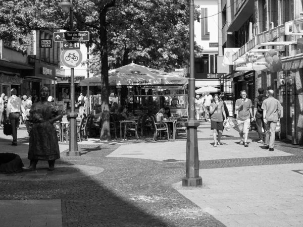 Wuppertal Germany Circa August 2019 View City Centre Black White — 스톡 사진
