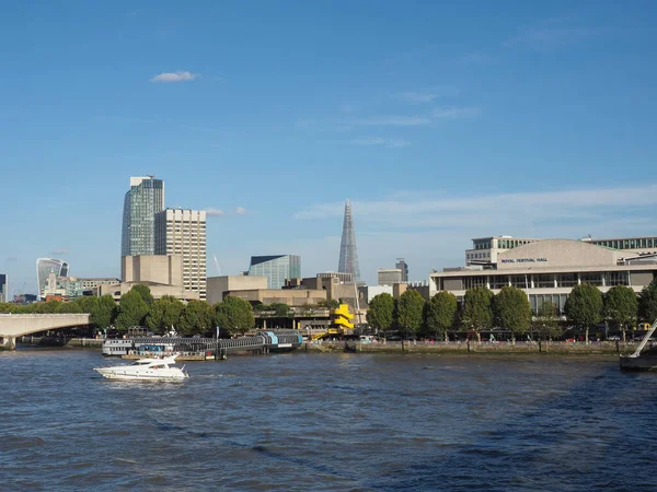 London Storbritannien Circa September 2019 Utsikt Över Themsen South Bank — Stockfoto