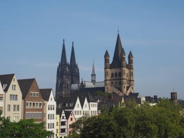 KOELN, GERMANY - CIRCA AĞUSTOS 2019: Altstadt)