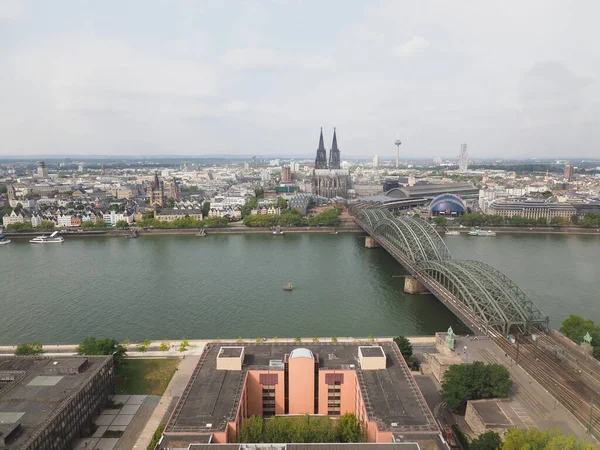 Koeln Alemanha Circa Agosto 2019 Vista Aérea Cidade — Fotografia de Stock