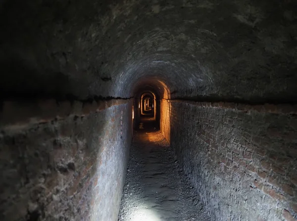 Turyn Włochy Circa Listopad 2019 Tunele Muzeum Pietro Micca Turynie — Zdjęcie stockowe
