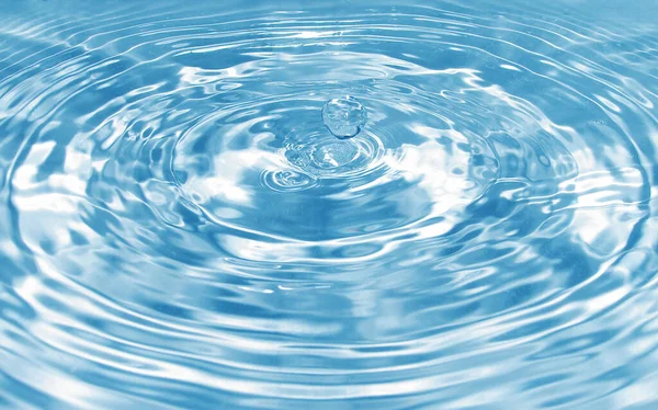 Makro Pohled Kapku Vody Kruhy Užitečnými Jako Pozadí — Stock fotografie