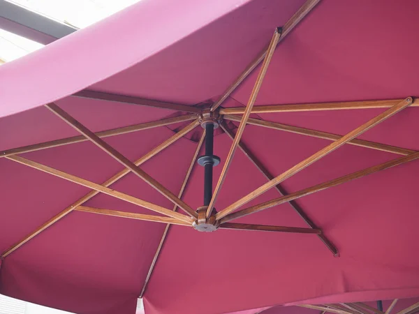 Bordeaux Red Umbrella Dehors Alfresco Bar — Stock Photo, Image