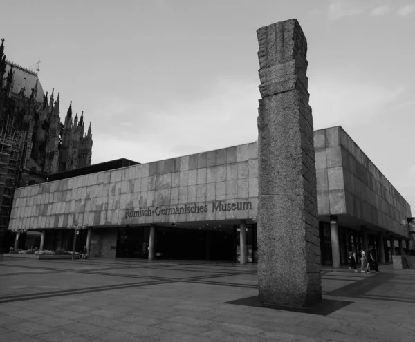 Koeln Duitsland Circa August 2019 Roemeens Germaans Museum Zwart Wit — Stockfoto