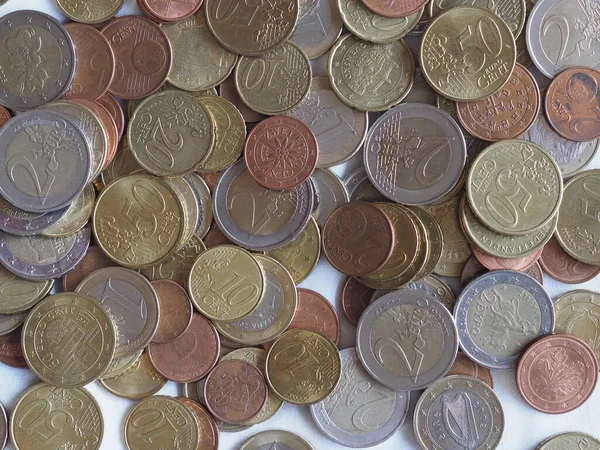 Monete Euro Eur Moneta Dell Unione Europea — Foto Stock