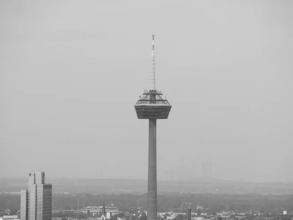 Koeln Alemania Circa Agosto 2019 Colonio Torre Televisión Blanco Negro —  Fotos de Stock