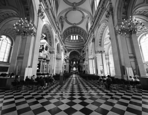 Londres Royaume Uni Circa Septembre 2019 Cathédrale Saint Paul Noir — Photo
