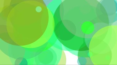 Geometrik şekilli modern soyut animasyon, yeşil renk