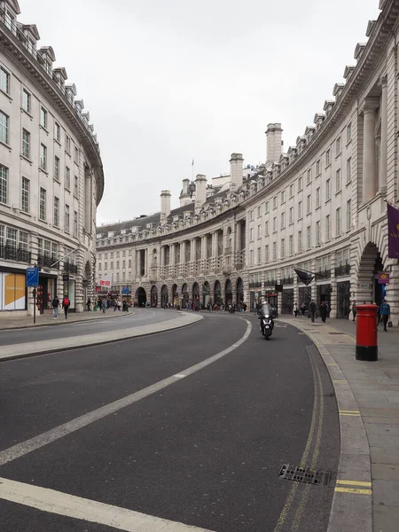 Londres Reino Unido Circa Septembro 2019 Pessoas Crescente Regent Street — Fotografia de Stock