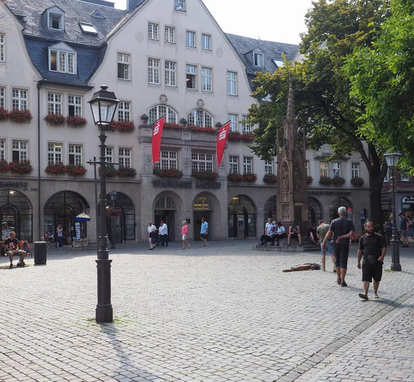 Aachen Germany Circa August 2019 People City Centre — 图库照片