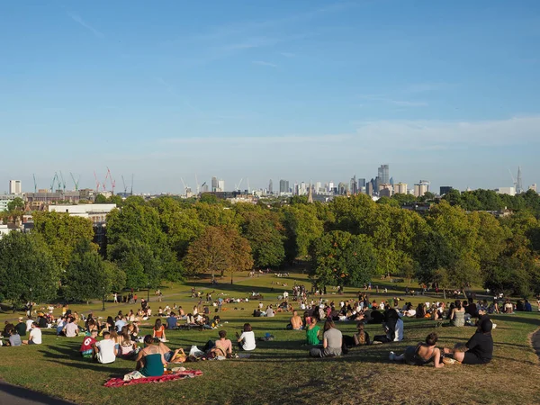 Londýn Velká Británie Circa Září 2019 Lidé Primrose Hill Severně — Stock fotografie