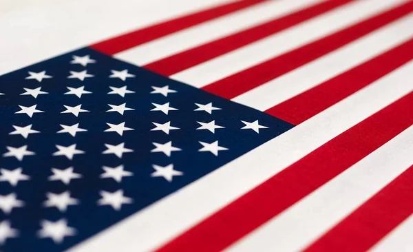 Amerykańska Flaga Narodowa Stanów Zjednoczonych Ameryki Ameryka — Zdjęcie stockowe