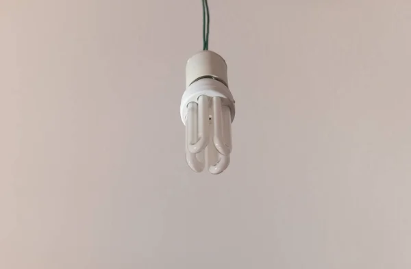energy saving fluorescent bulb lamp turned off