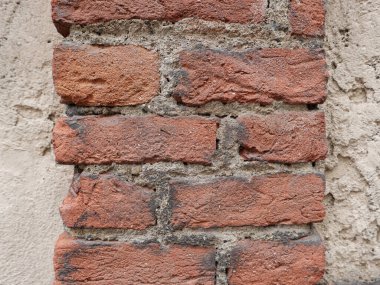 kırmızı tuğla duvar arka plan olarak kullanışlı