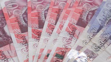 İngiltere 'nin 50 Pound' luk banknotları