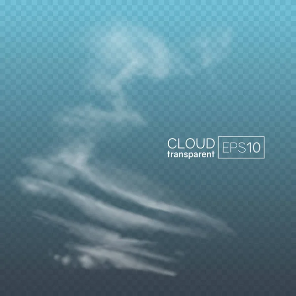 Realistic spindrift cloud — Stock Vector