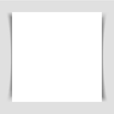 Mok-up ile gölge gri bir arka plan üzerinde kare afiş