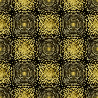Dikişsiz altın soyut geometrik desen puanla