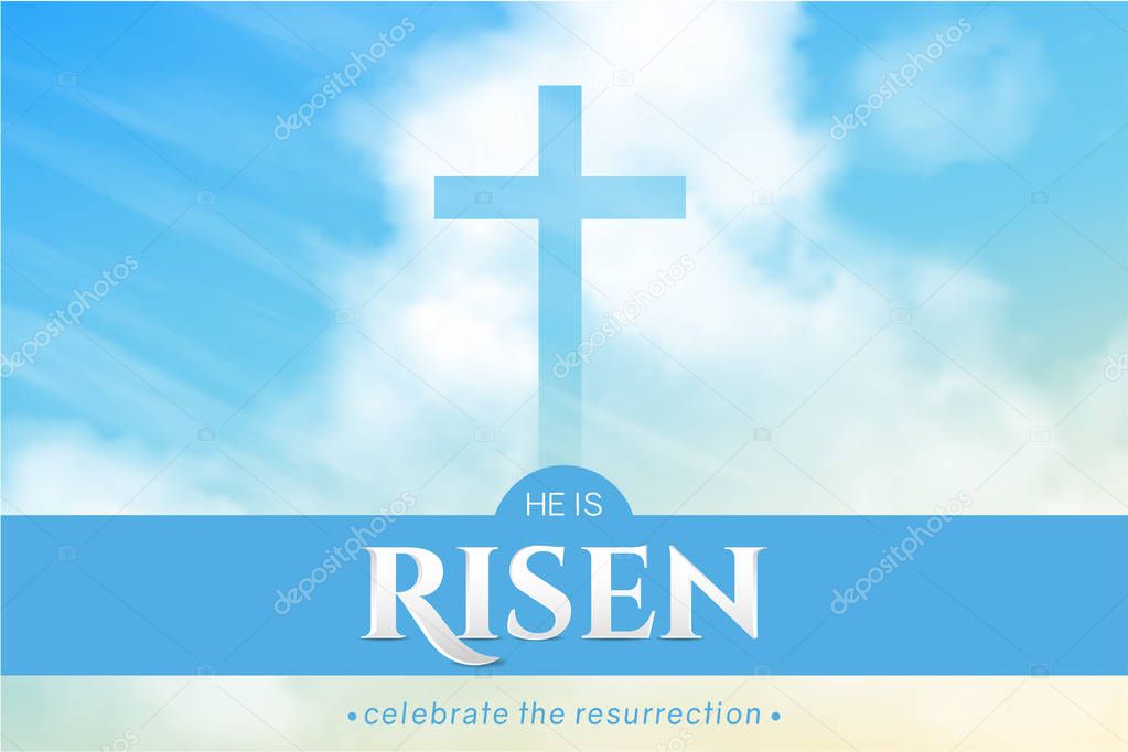 Christian religious design for Easter celebration. Vector