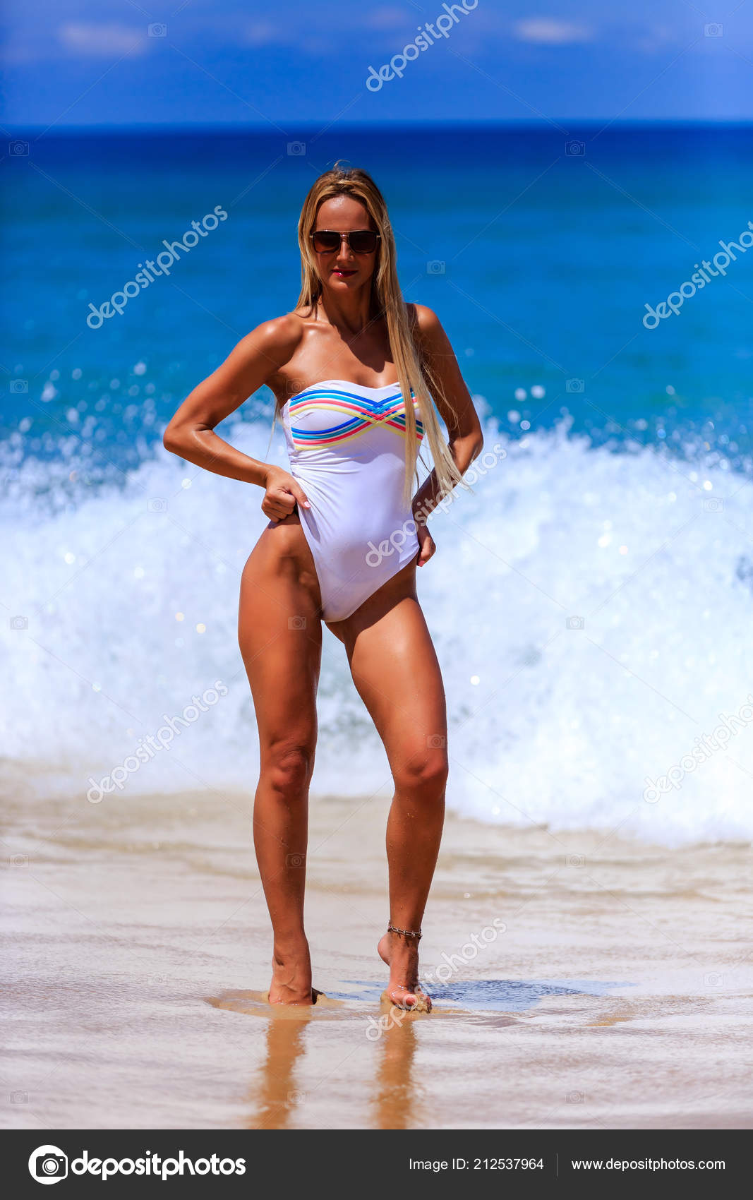 ladies white swimsuit