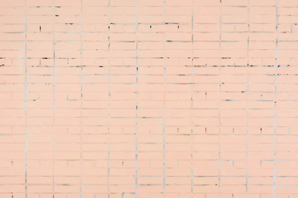Прекрасний Фон Стіна Зроблена Цегли Пофарбована Блідо Рожевий Колір Порожнє — стокове фото