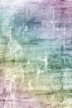 Güzel renkli lekeler, degrade duvar. Boya ve sıva çizikler ve çatlaklar doku. Boş geçmiş .