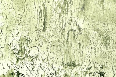 Alışılmadık bir arka plan kırık yeşil boya. Eski bir kapak dokusuna yakın çekim.