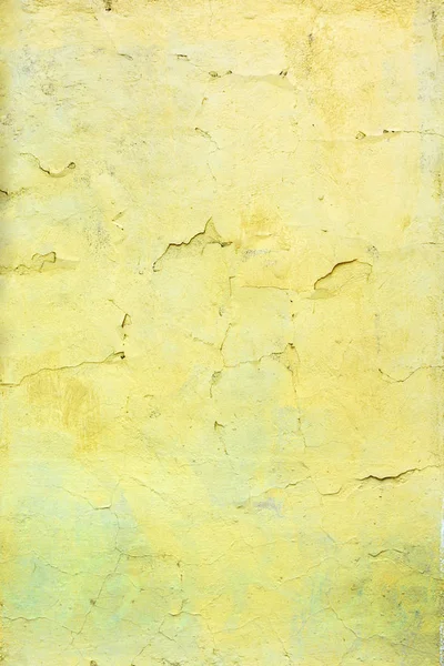 Wand Mit Rissiger Leuchtend Gelber Farbe Schönen Hellen Hintergrund Mit — Stockfoto