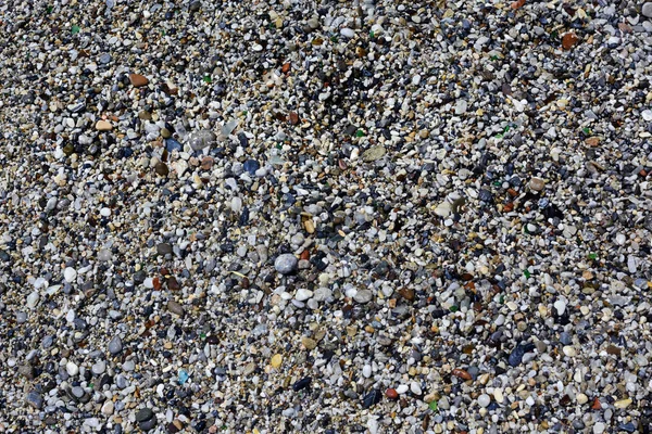 Abstract Background Gray Pebbles Sea Multicolored Stones Small Pebbles — Stock Photo, Image
