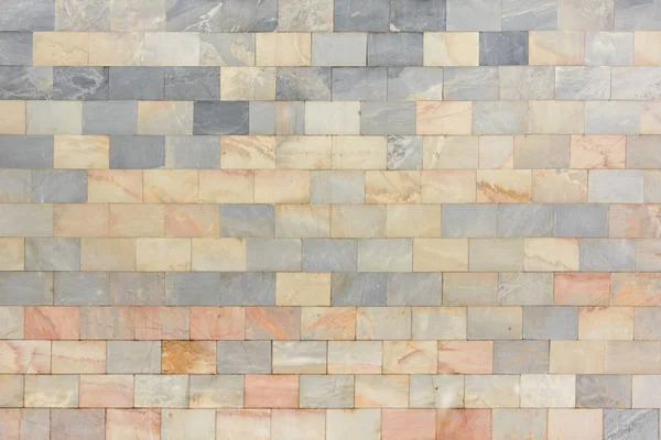 Wall Made Marble Gray Orange Tiles Beautiful Stone Texture Empty — Stock Photo, Image