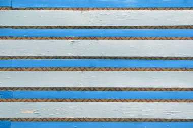 Duvar, mavi ve beyaz kaburgalar alternatif. Boş arka plan.