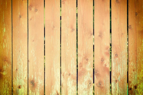 Wooden Fence Made Smooth Orange Boards Texture Wooden Surface Beautiful — Stock Photo, Image